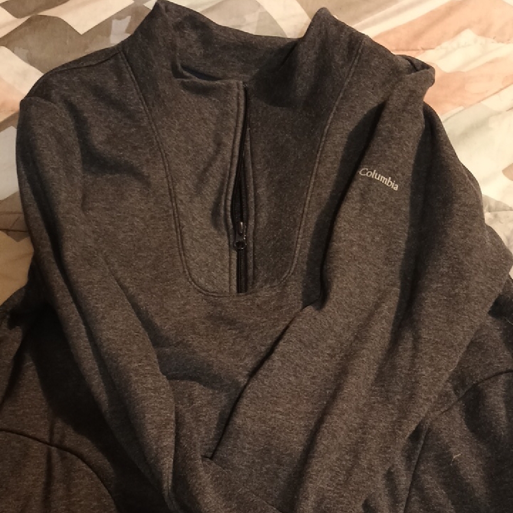 Columbia Men's Charcoal Zip-Up Sweater